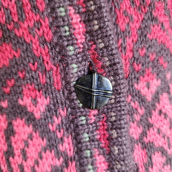 Nomadic Traders Ladies Fairisle Nordic Cardigan Sz Medium Vibrant Colours - Picture 10 of 10